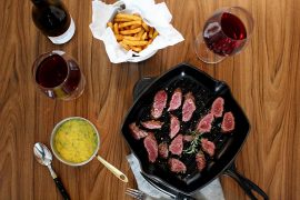 Onglet med bearnaise sauce - klassisk frank - men alt for overset!