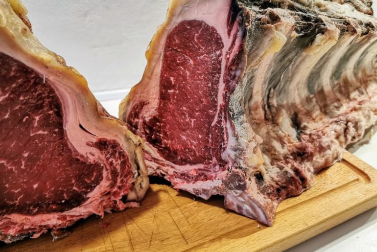 Sous vide oksehøjrebsbøf af 150 dages krogmodnet oksekød