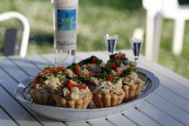 Opskrift på tarteletter - Høns i asparges helt fra bunden...