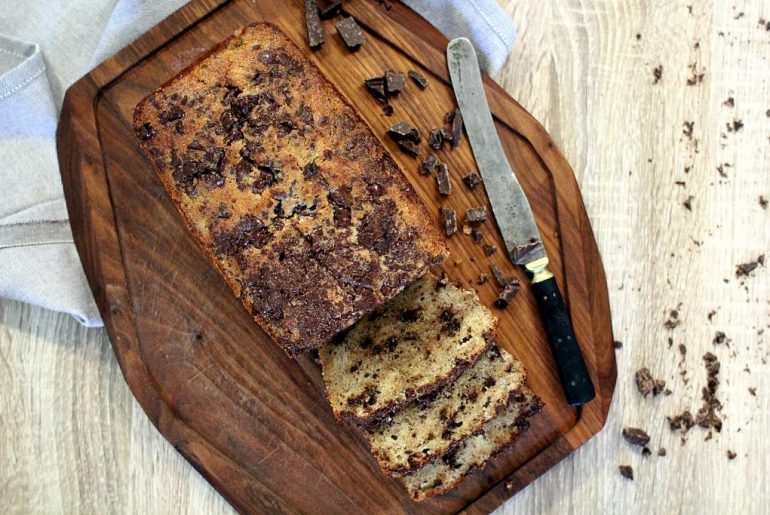 Sophias Bananbrød med chokoladestykker