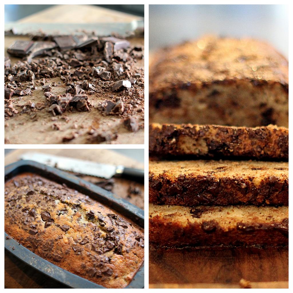 Sophias Bananbrød med chokoladestykker