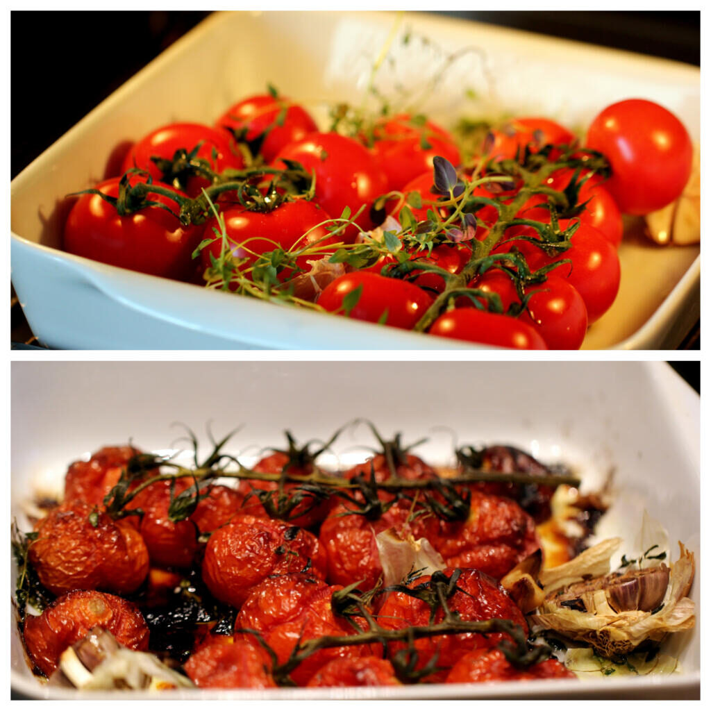 Påskelam med kryddersmør, saltbagt selleri og langtidsbagte tomater