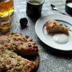 Rabarbertærte med whisky vaniljecreme...