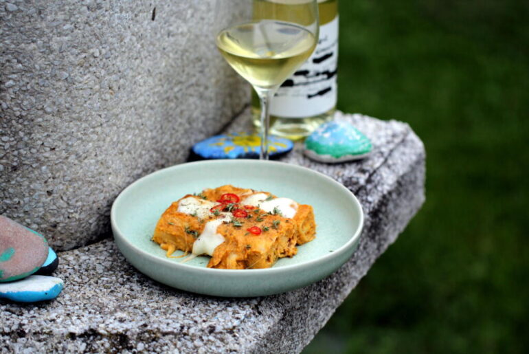 Halloween Tema: Cannelloni med græskarcreme og ricotta