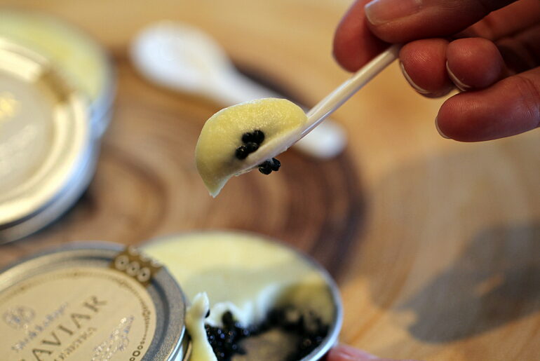 Nytårsmenu: Kartoffelpuré med Caviar a la Restaurant Oke