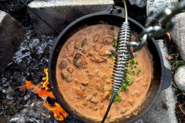 Bålmad: Vikingegryde med chorizo, mørbrad og whisky