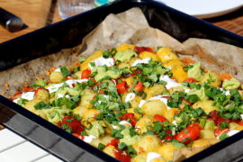 "Kartoffel-nachos" på grillen - perfekt til en hyggeaften