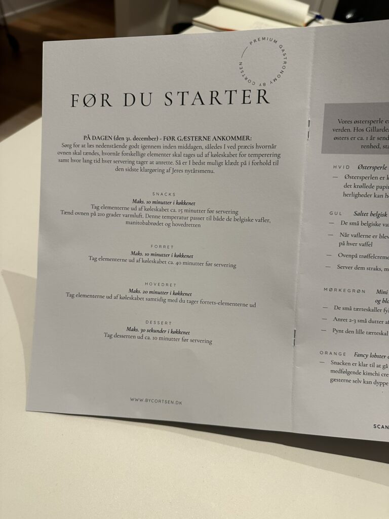 By Cortsen Dining - Nytårsmenu 2024