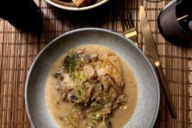 "Coq au vin" eller "Coq au Cremant" - opskrift på en skøn bonderet