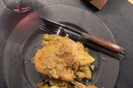 Kylling med hvidløg, citron og knuste kartofler