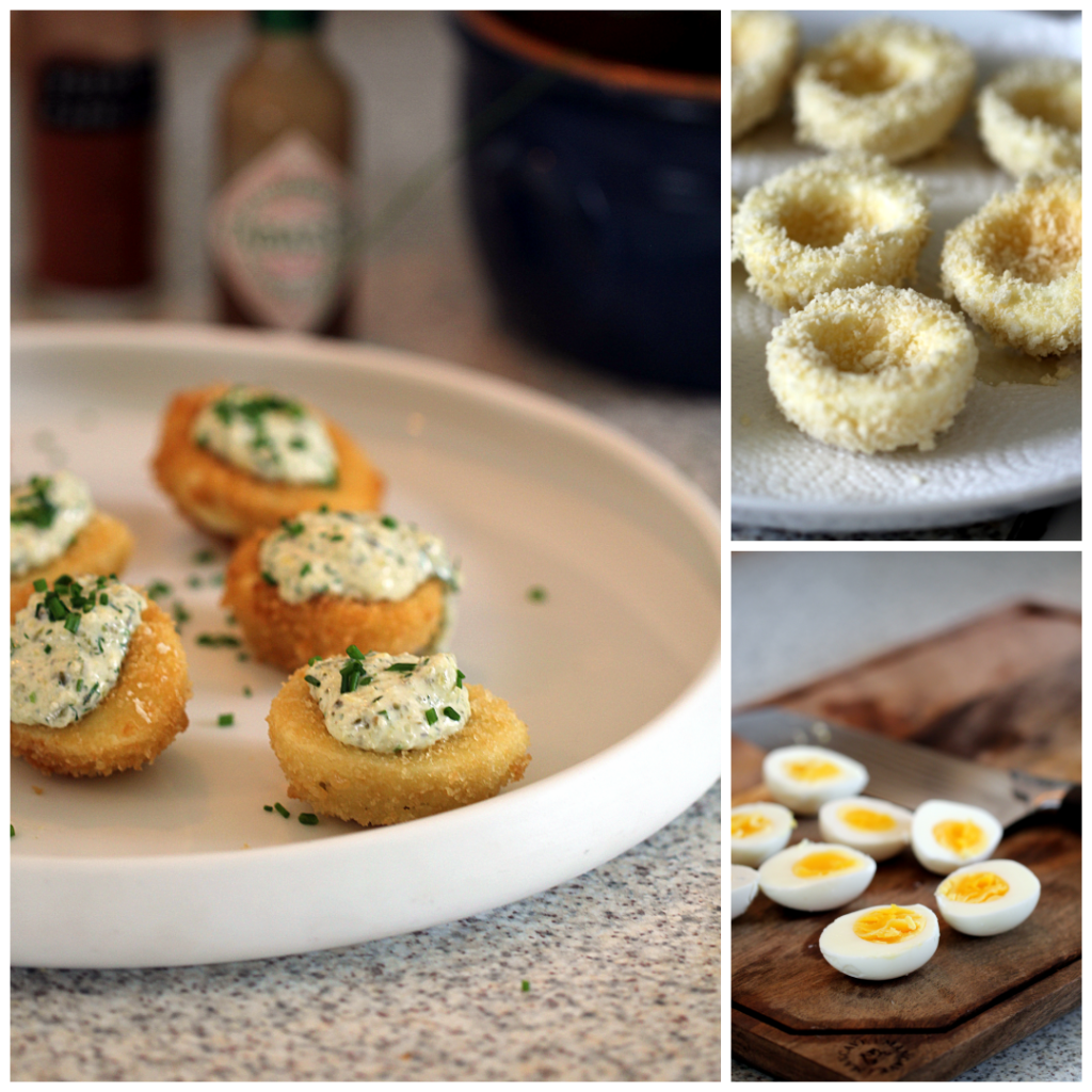 Opskrift på friterede deviled eggs – perfekte til frokost, påske og jul